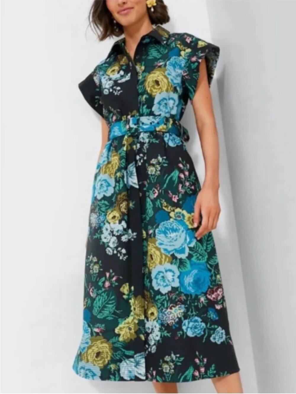 Tuckernuck Black Verdant Floral Chloe dress